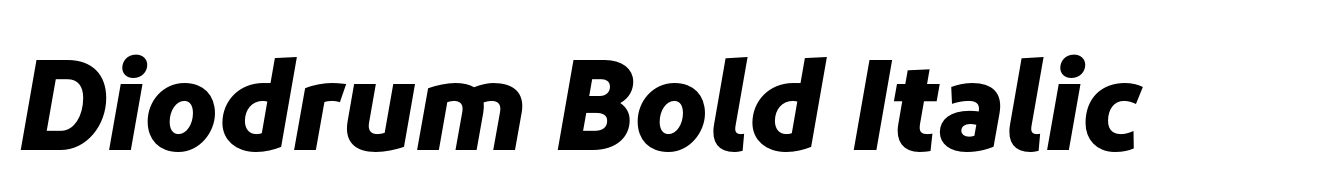 Diodrum Bold Italic